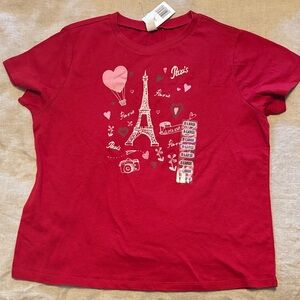 Graphic Image Red Paris Kids T-Shirt
